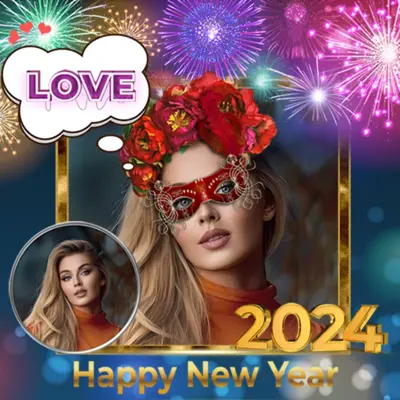 New year photo frame 2024 android App screenshot 10