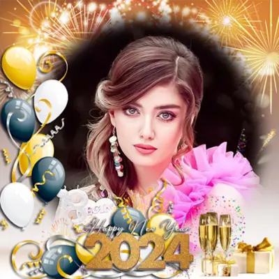 New year photo frame 2024 android App screenshot 13